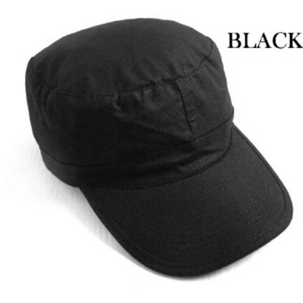 楽天生活雑貨のお店！Vie-UPアメリカ軍 ファーティング BDU キャップ 帽子 M ブラック コットン 通気性 米軍 レプリカ ミリタリーウェア 軍モノ