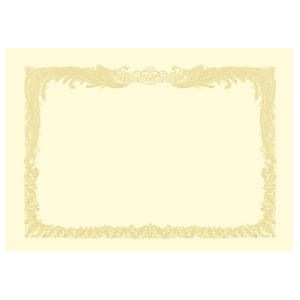 （まとめ） タカ印 OA賞状用紙 クリーム A4 タテ書用 10-1067 1冊（10枚） 【×10セット】