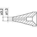 白光 N60-03 ノズル/1.3MM(4)