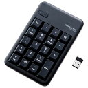 エレコム ワイヤレステンキーボード/Mサイズ/メンブレン/高耐久/ブラック TK-TDM017BK(2)