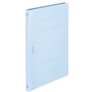(まとめ) ライオン事務器 フラットファイル(環境) 樹脂押え具 A4タテ 150枚収容 背幅18mm ライトブルー..