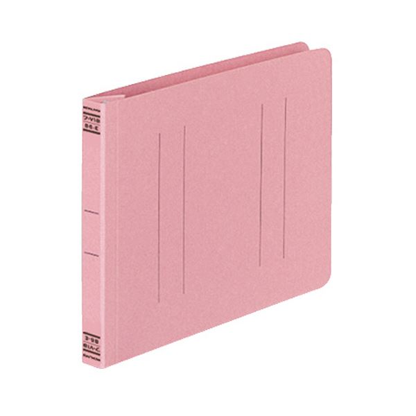 (まとめ) コクヨ フラットファイルV(樹脂製とじ具) B6ヨコ 150枚収容 背幅18mm ピンク フ-V18P 1パック..