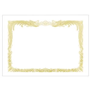 （まとめ） TANOSEE 賞状用紙 白 B5 タテ書用 1冊（10枚） 【×15セット】