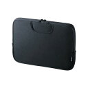 (まとめ) サンワサプライ ポケット付きインナーケース(11.6型ワイド) IN-WETP11BK 【×2セット】|詳細画像