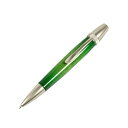キャンディカラー ボールペン/文房具 【Green カーリーメイプル】 パーカータイプ 芯:0.7mm 日本製 文具 『Air Brush Wood Pen』