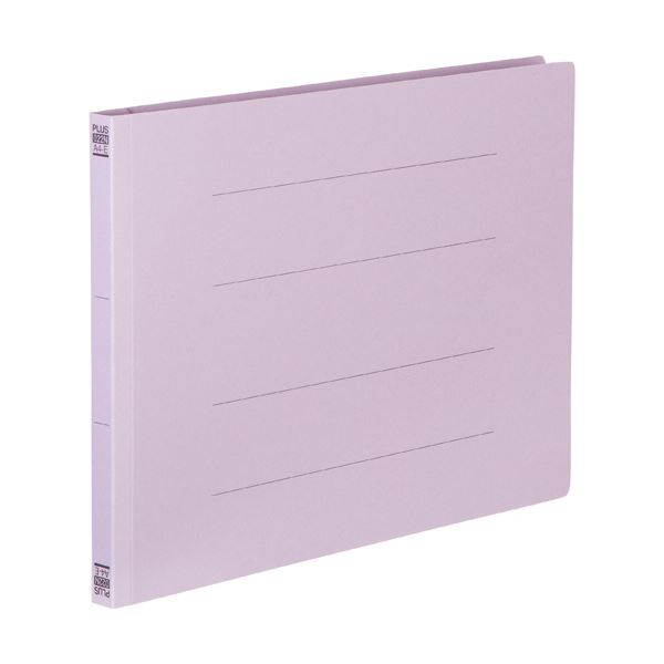 (まとめ) プラス フラットファイル 樹脂とじ具A4ヨコ 150枚収容 背幅18mm バイオレット No.022N 1セッ..