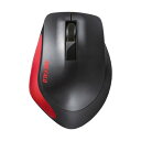 (まとめ)バッファロー 無線 BlueLED3ボタン プレミアムフィットマウス レッド BSMBW300MRD 1個【×3セット】(2)
