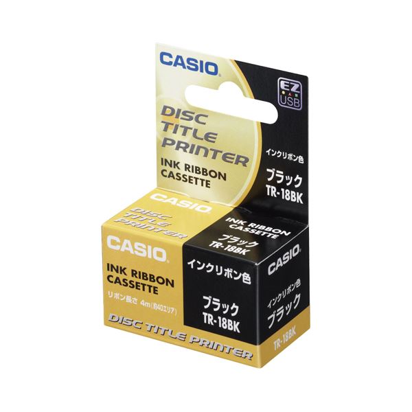  CASIO DISCȥץ󥿡 󥯥ܥ󥫥å ֥å TR-18BK 1 ڡ10åȡ