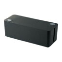 (まとめ) エレコム ケーブルボックス(6個口) EKC-BOX001BK 【×2セット】