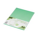 (まとめ)TANOSEEカラークリアホルダー(単色タイプ) A4 うぐいす 1セット(30枚:10枚×3パック) 【×10セット】(3)
