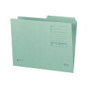 (まとめ)コクヨ 1/2カットフォルダー(カラー・Fタイプ)A4 緑 A4-2FF-G 1セット(10冊)【×10セット】(3)