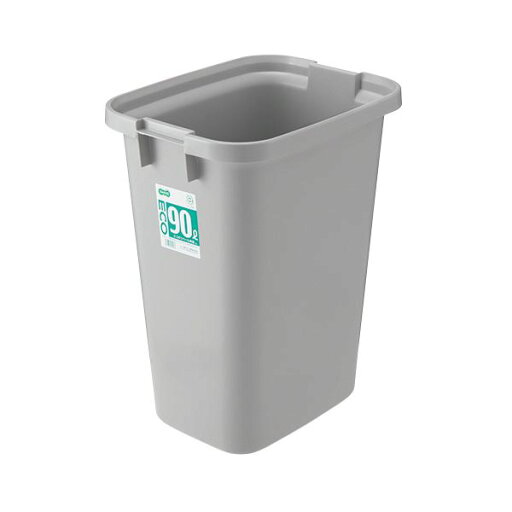 (まとめ)TANOSEE エコポリペール 角型 90L 本体 グレー 1個 フタ別売 【×3セット】 (まとめ)TANOSEE エコポリペール 角型 90L 本体 グレー 1個 フタ別売 【×3セット】