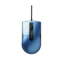 (まとめ)バッファロー 有線BlueLEDマウス静音 3ボタン Sサイズ ブルー BSMBU26SSBL 1個【×3セット】(2)