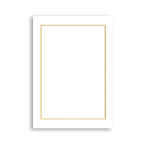 (まとめ) タカ印 OA辞令用紙 三重枠 B5 9-1400 1冊（20枚） 【×30セット】