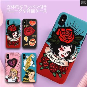 DESIGN SKIN iPhone XS / X GRAFT WAPPEN カルペ・ディエム / ローズ送料込！