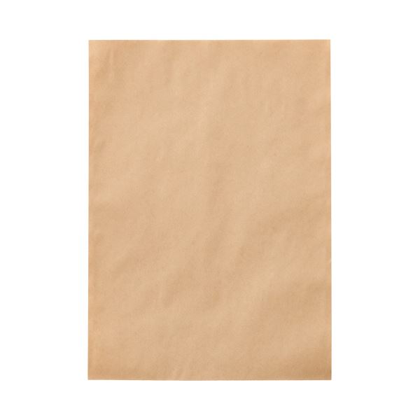 （まとめ）今村紙工 紙平袋ストレートタイプ(未晒クラフト) M HBC-M 1パック(200枚)【×3セット】