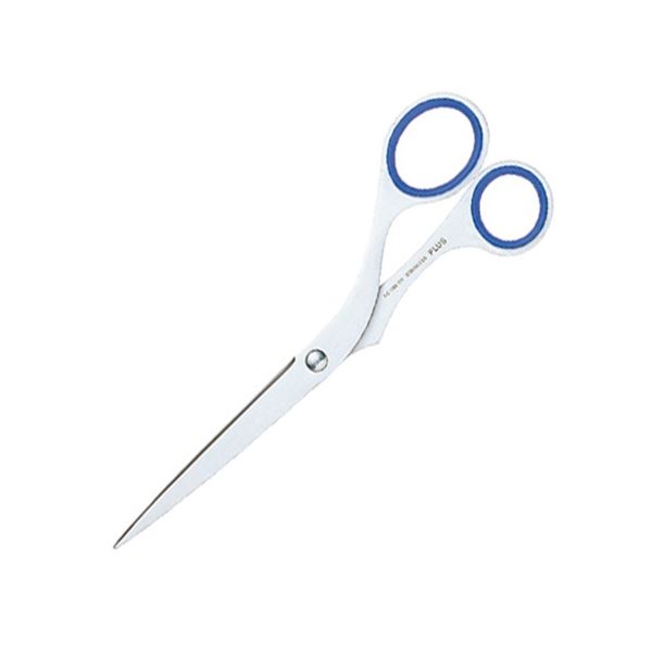 (まとめ) プラス ツイストリング ステンレス鋏エクストラ 刃渡り85mm ブルー SC-185TR 1本 【×5セット】