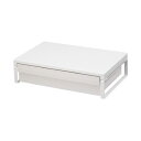 LIHITLAB 机上台390mm引出付 白 A-7341-0(3)