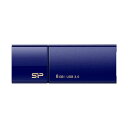 (まとめ) シリコンパワー USB3.0スライド式フラッシュメモリ 8GB ネイビー SP008GBUF3B05V1D 1個 【×10セット】(2)