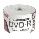 (まとめ)TANOSEE データ用DVD-R4.7GB 1-16倍速 ホワイトワイドプリンタブル 詰替え用 1パック(50枚)【×10セット】