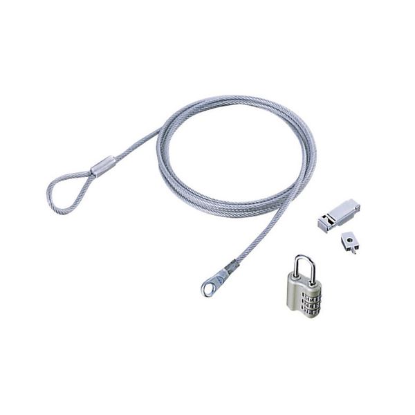 (まとめ) エレコムコネクタ接続セキュリティワイヤーロック ESL-12 1パック 【×10セット】