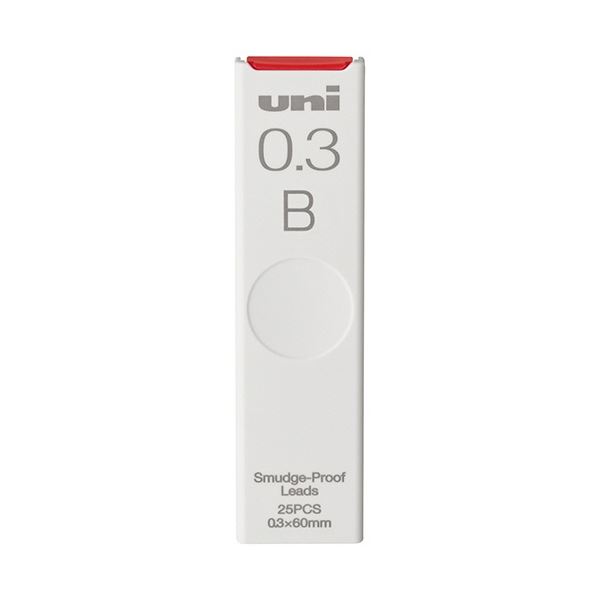 (まとめ) 三菱鉛筆 シャープ替芯 ユニ 0.3mm B ULS0325B 1個(25本) 【×50セット】