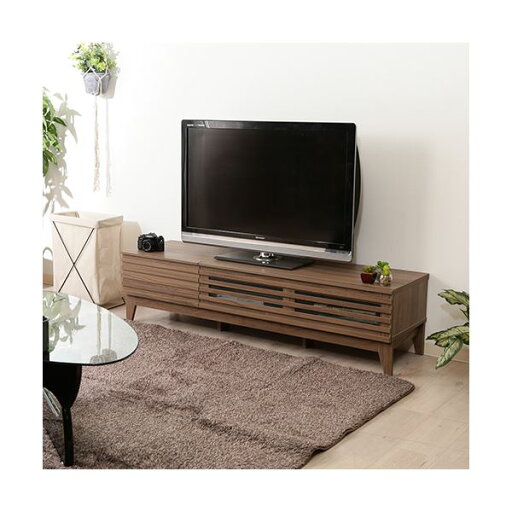 テレビ台 ローボード 約幅150cm ミディアムブラウン AV機器収納対応 コード穴 引き出し 脚付き ライン リビング ダイニング【代引不可】 テレビ台 ローボード 約幅150cm ミディアムブラウン AV機器収納対応 コード穴 引き出し 脚付き ライン リビング ダイニング【代引不可】