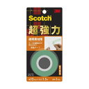 (まとめ) 3M スコッチ超強力両面テープ 透明素材用 12mm×1.5m KTD-12 1個 【×5セット】