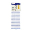 (まとめ)林 日本の長いタオル ガーゼ ボーダー ネイビー FJ203709 1枚 【×10セット】(3)