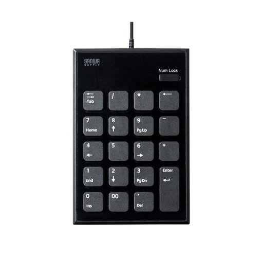 サンワサプライ 静音USBテンキー NT-23UBK サンワサプライ 静音USBテンキー NT-23UBK