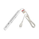 ELPA スリム回転USBタップ 4個口+2ポート 2m ホワイト WBS-SL402USB(W) 1個(2)