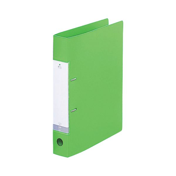 (まとめ) リヒトラブ リクエスト D型リングファイル A4タテ 2穴 350枚収容 背幅46mm 黄緑 G2230-6 1冊 【×30セット】
