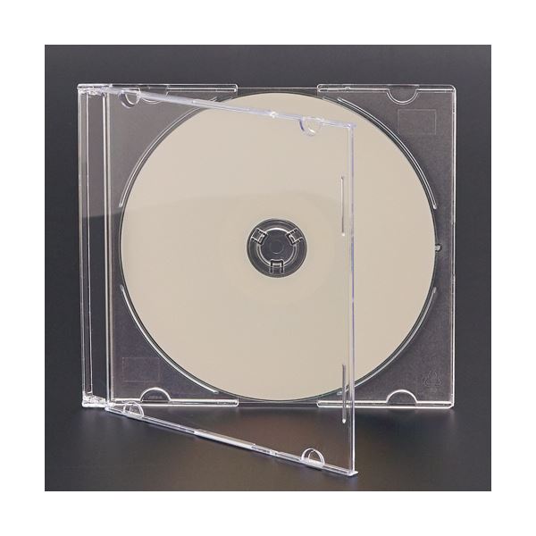 （まとめ）ハイディスク CD/DVDケース 1枚収納 5mmスリムケース クリア ML-CD05S50PCR 1パック（50枚）【×5セット】