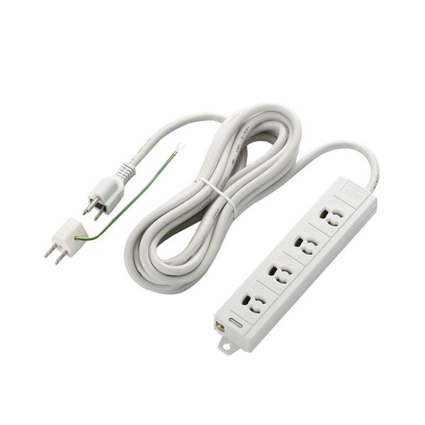 (まとめ) エレコム EU RoHS指令準拠マグネット付抜け止めタップ 3P・4個口 5.0m T-ECOH3450NM 1個 【×5..