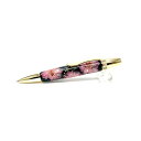 花柄 ボールペン/文房具 【八重桜 ブラック】 パーカータイプ 芯：0.7mm 日本製 文具 オフィス用品 『Frower Pen』 2