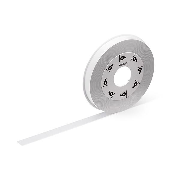 カシオ ラテコ 詰替用テープ6mm×8m 白/黒文字 XB-6WE 1セット（5個）