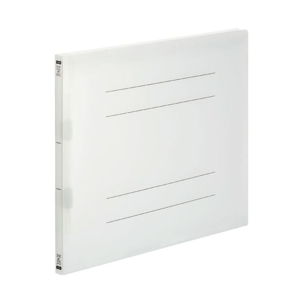 （まとめ）TANOSEE フラットファイル（再生PP）A3ヨコ 150枚収容 背幅18mm クリア 1パック（5冊）【×5..