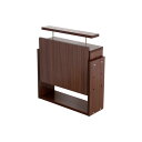 コレクションケース/収納棚 レギュラー 専用上置き 【ロータイプ 奥行19cm用 ブラウン】 幅54.1cm 本体別売 【組立品】【代引不可】(3)
