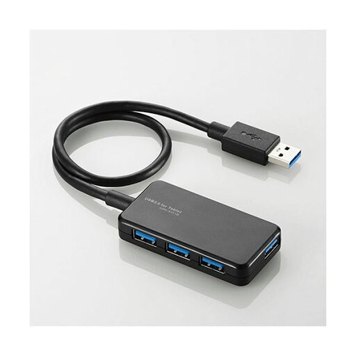 (まとめ) エレコム 4ポートUSB3.0ハブ ブラック U3H-A411BBK 1個 【×3セット】 (まとめ) エレコム 4ポートUSB3.0ハブ ブラック U3H-A411BBK 1個 【×3セット】