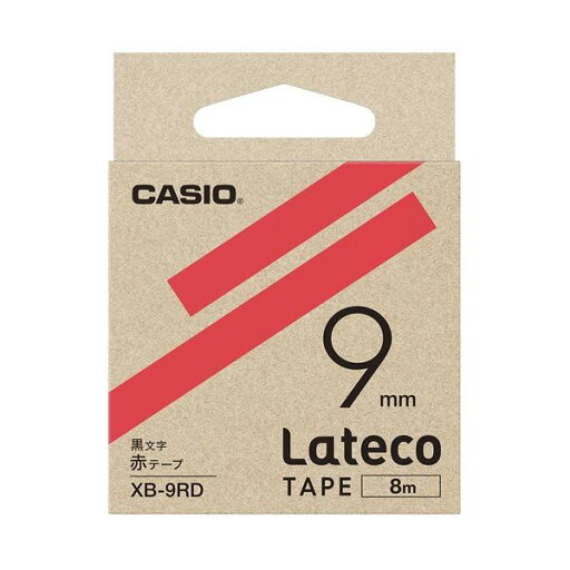 (まとめ)カシオ計算機 ラテコ専用テープXB-9RD 赤に黒文字(×10セット) (まとめ)カシオ計算機 ラテコ専用テープXB-9RD 赤に黒文字(×10セット)