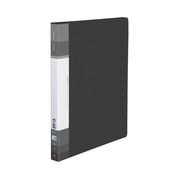 （まとめ）コクヨ クリヤーブック（Glassele） 替紙式・背ポケット A4タテ 30穴 15ポケット付属 背幅25..