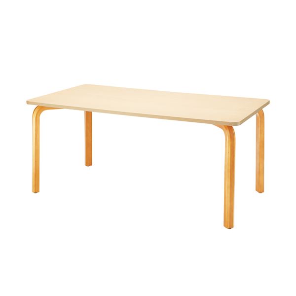 ■商品内容TOKIO テーブル FM-1690N■商品スペック木のぬくもりが気分をリフレッシュさせてくれる木製テーブル、W1600×D900mm。天板・脚部ともに積層合板をつかったナチュラルな風合いが、リフレッシュルームや食堂用テーブルにおすすめ。木製チェアとの組み合わせにピッタリです。※天然木を使用していますので、材料の特性上商品及び商品の箇所により、若干木目・色合いが異なる場合があります。※天板と脚の木目柄・色は、材料の違いにより異なります。●脚間：W1380mm●カラー：ナチュラル●天板厚：25mm●材質：天板＝低圧メラミン樹脂化粧板、芯材＝パーティクルボード、エッジ＝PVC、脚部＝60×50mm積層合板（表面：ブナ材、芯材：カバ材）ポリウレタン塗装●アジャスター付●組立品■送料・配送についての注意事項●本商品の出荷目安は【3 - 6営業日　※土日・祝除く】となります。●お取り寄せ商品のため、稀にご注文入れ違い等により欠品・遅延となる場合がございます。●本商品は仕入元より配送となるため、沖縄・離島への配送はできません。【 FM-1690N 】