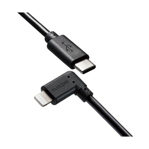 【5個セット】エレコム iPhoneケーブル iPadケーブル 抗菌 L型コネクタ タイプC PD対応 充電 データ転送 1.2m ブラック MPA-CLL12BKX5 【5個セット】エレコム iPhoneケーブル iPadケーブル 抗菌 L型コネクタ タイプC PD対応 充電 データ転送 1.2m ブラック MPA-CLL12BKX5