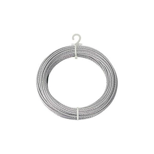 (まとめ) TRUSCO メッキ付ワイヤロープ Φ6mm×20m CWM-6S20 1本 【×3セット】 (まとめ) TRUSCO メッキ付ワイヤロープ Φ6mm×20m CWM-6S20 1本 【×3セット】