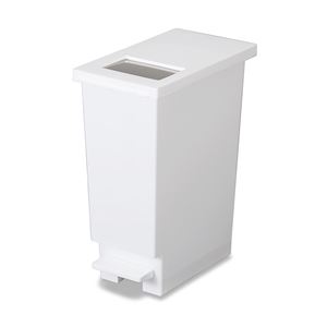 〔6個セット〕 ゴミ箱 ダストボックス 約幅35.5cm 20L S ホワイト フタ付き 2WAY 日本製 ユニード プッシュ&ペダル キッチン 〔6個セット〕 ゴミ箱 ダストボックス 約幅35.5cm 20L S ホワイト フタ付き 2WAY 日本製 ユニード プッシュ&ペダル キッチン
