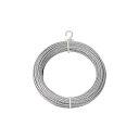 (まとめ) TRUSCO メッキ付ワイヤロープ Φ4mm×20m CWM-4S20 1本 【×3セット】(3)