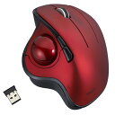 Digio2 無線 角度可変親指トラックボール 5ボタン/光学式 レッド MUS-TRIF180R(2)