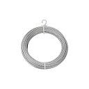 (まとめ) TRUSCO メッキ付ワイヤロープ 6mm×10m CWM-6S10 1巻 【×5セット】(3)