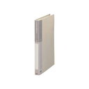 (まとめ) TANOSEE クリヤーブック(クリアブック) A4タテ 40ポケット 背幅26mm グレー 1冊 【×30セット】