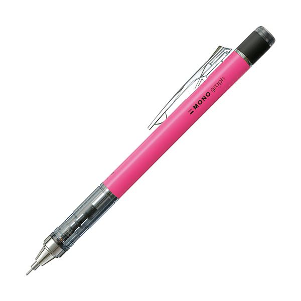 (まとめ) トンボ鉛筆 シャープペンシルモノグラフネオン 0.5mm （軸色：ネオンピンク） DPA-134F 1本 【×30セット】